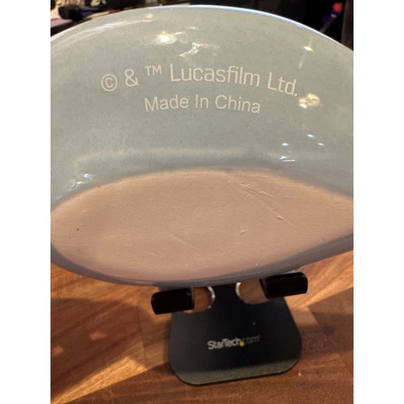 Disney Star Wars Grogu Baby Yoda Spoon Rest Blue Green Bunny Ears Kitchen - Picture 3 of 4